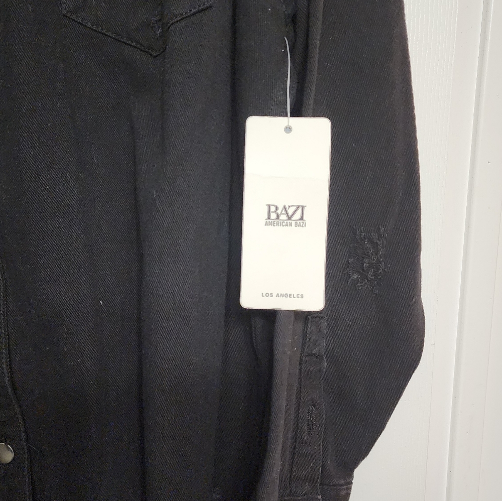 Fashion Nova Black Button Down Shirt - Picture 6 of 7